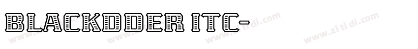 blackdder itc字体转换